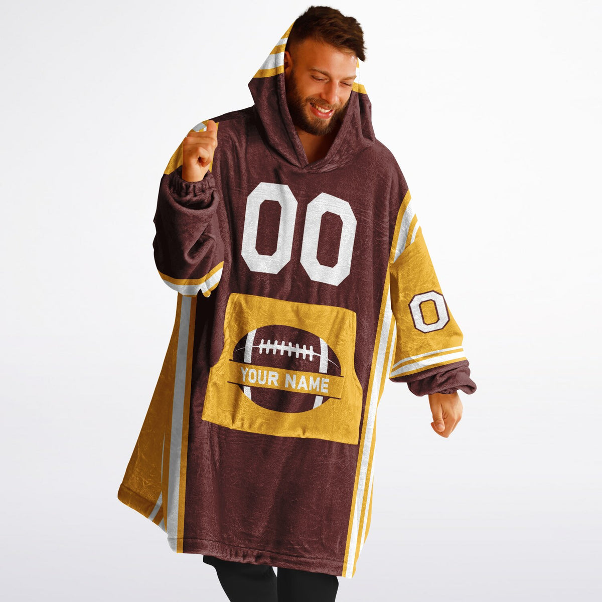 Burgundy/Gold/White Bold