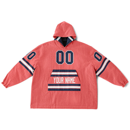 Navy Electric Coral White Superfan Reversible