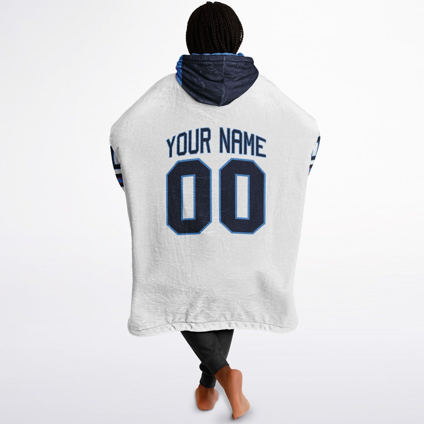 Light Blue/Navy/Red Superfan Reversible
