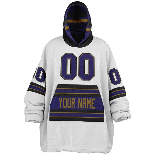 Purple/Black/Metallic Gold Superfan Reversible