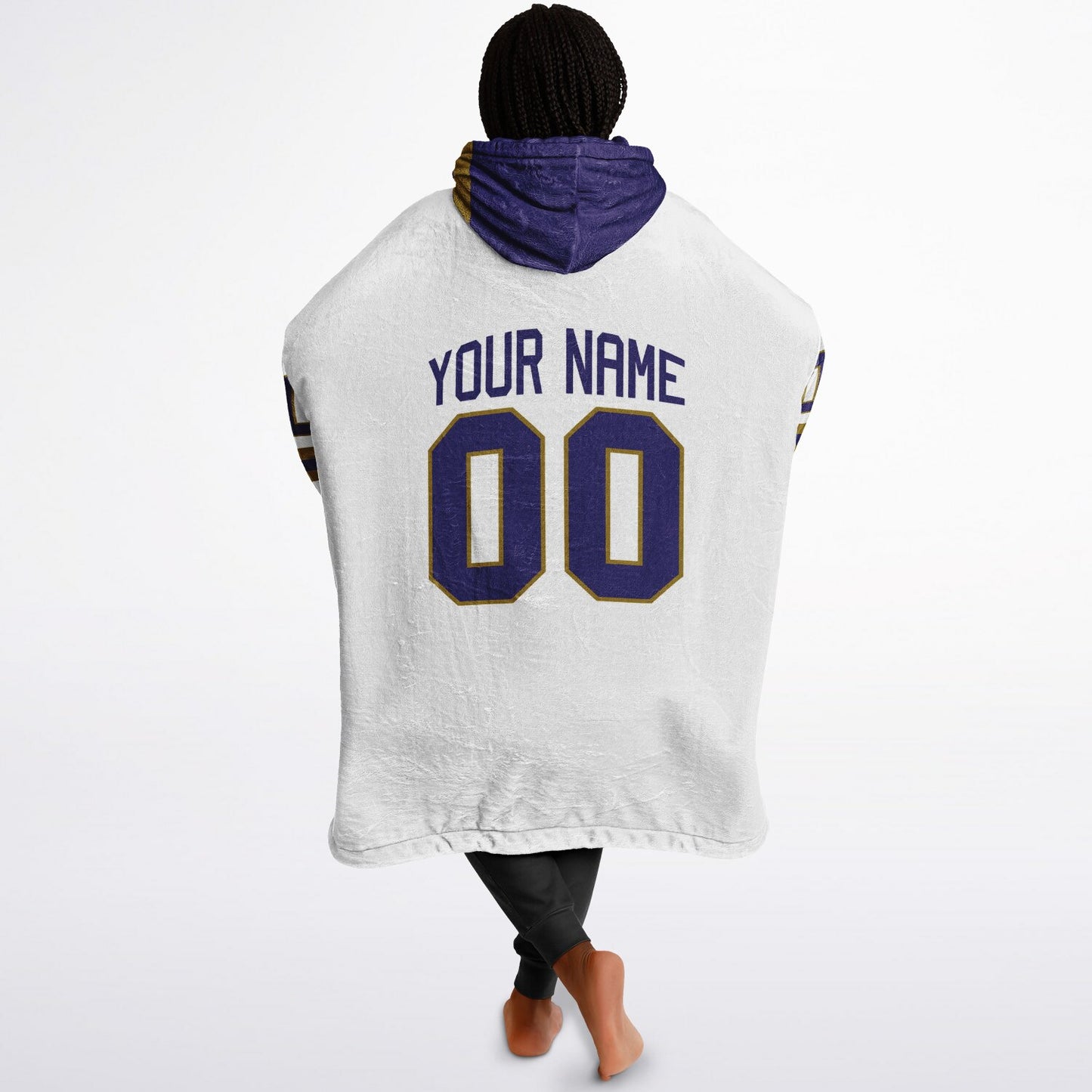 Purple/Metallic Gold Superfan Reversible