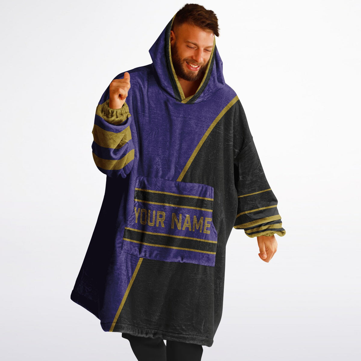 Purple Black Dark Gold Split Decision