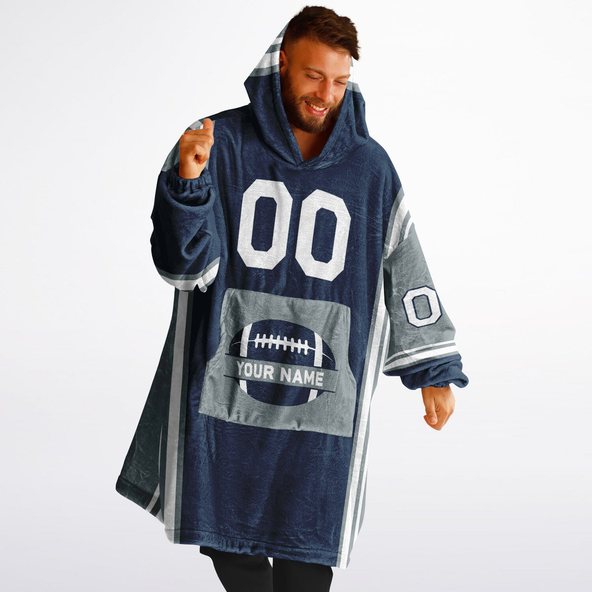 Navy/Silver/White Bold