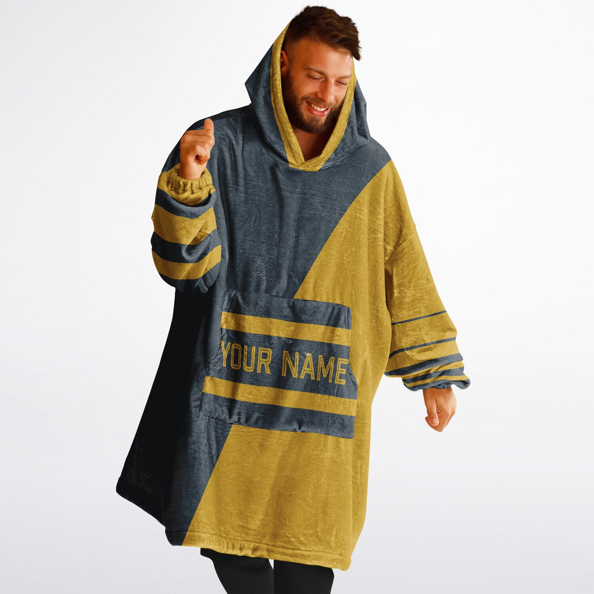 Charcoal & Mustard Split Decision