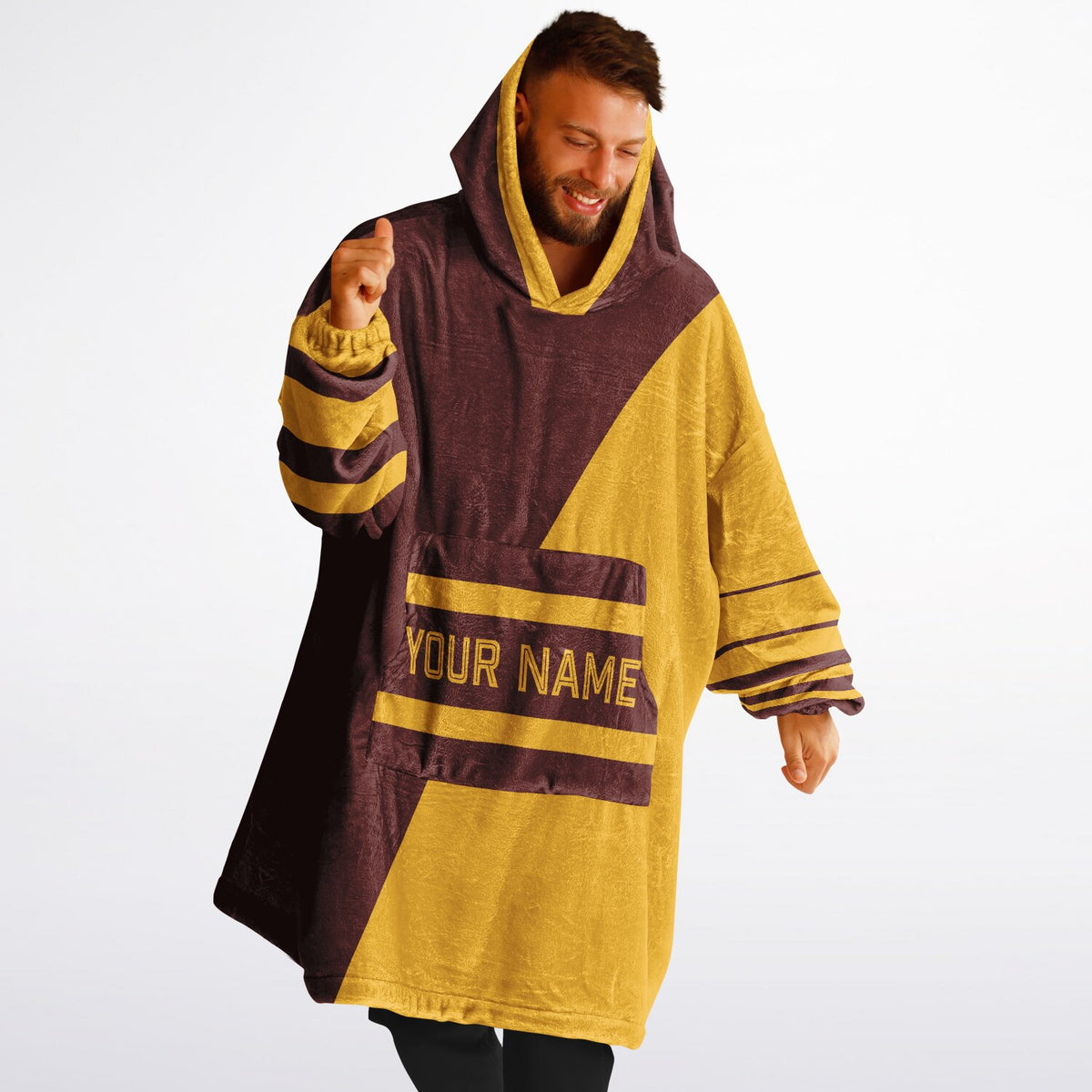 Burgundy & Gold Split Decision