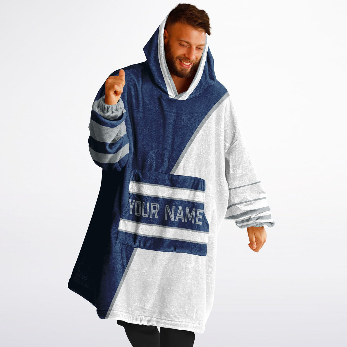 Blue White Gray Split Decision