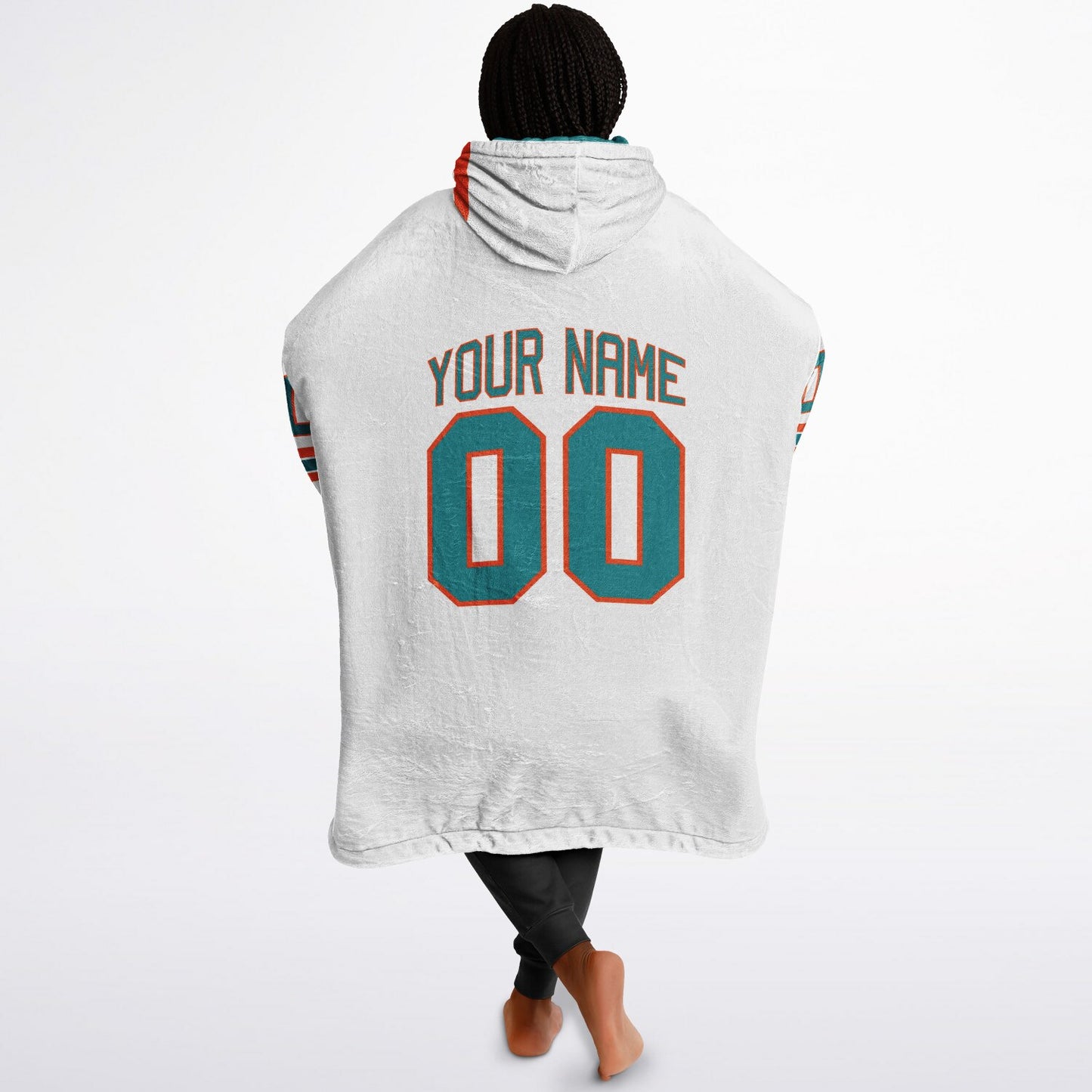 Aqua/Orange/White Superfan Reversible