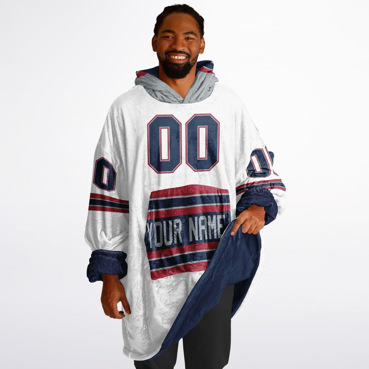 Navy/Red/Silver Superfan Reversible