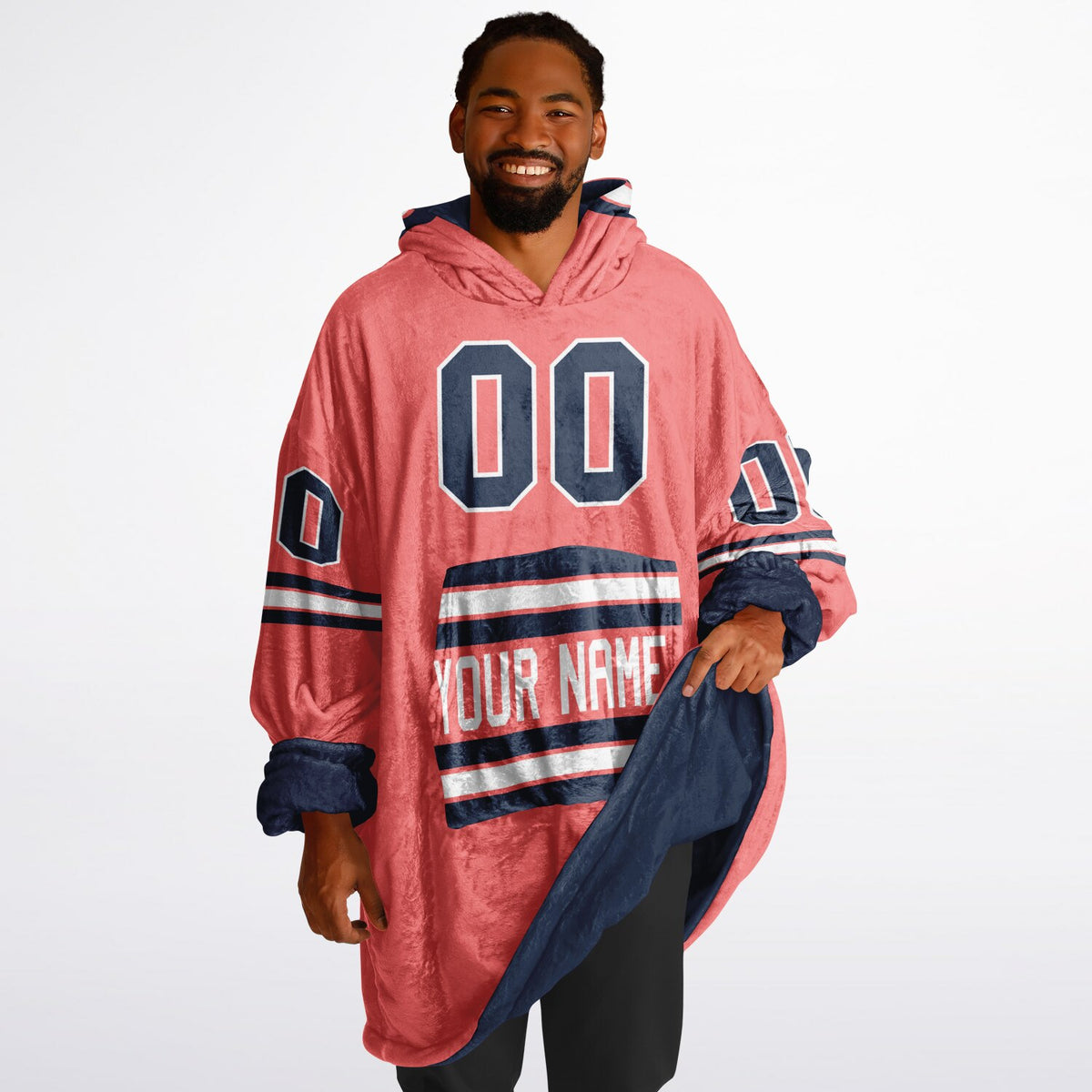 Navy Electric Coral White Superfan Reversible