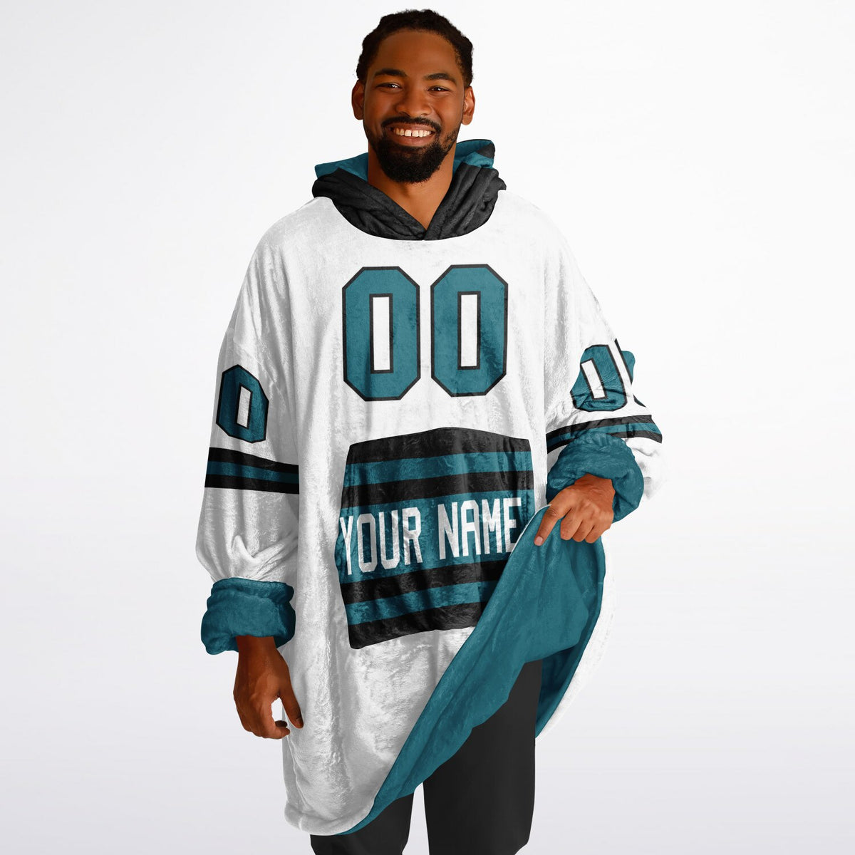 Teal/Black Superfan Reversible
