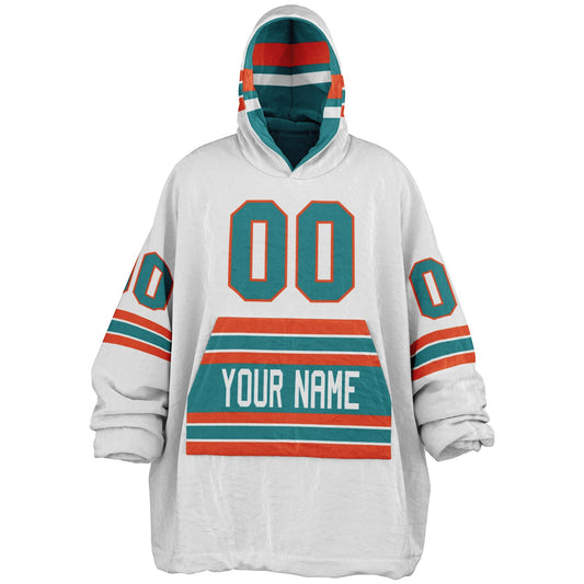 Aqua/Orange/White Superfan Reversible