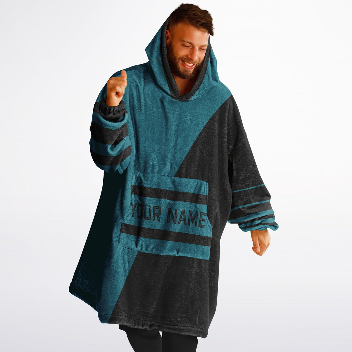 Teal & Black Split Decision