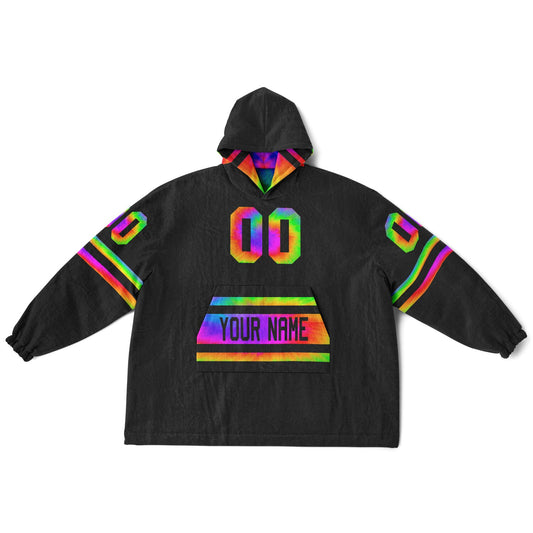 Tie Dye & Black Superfan Reversible