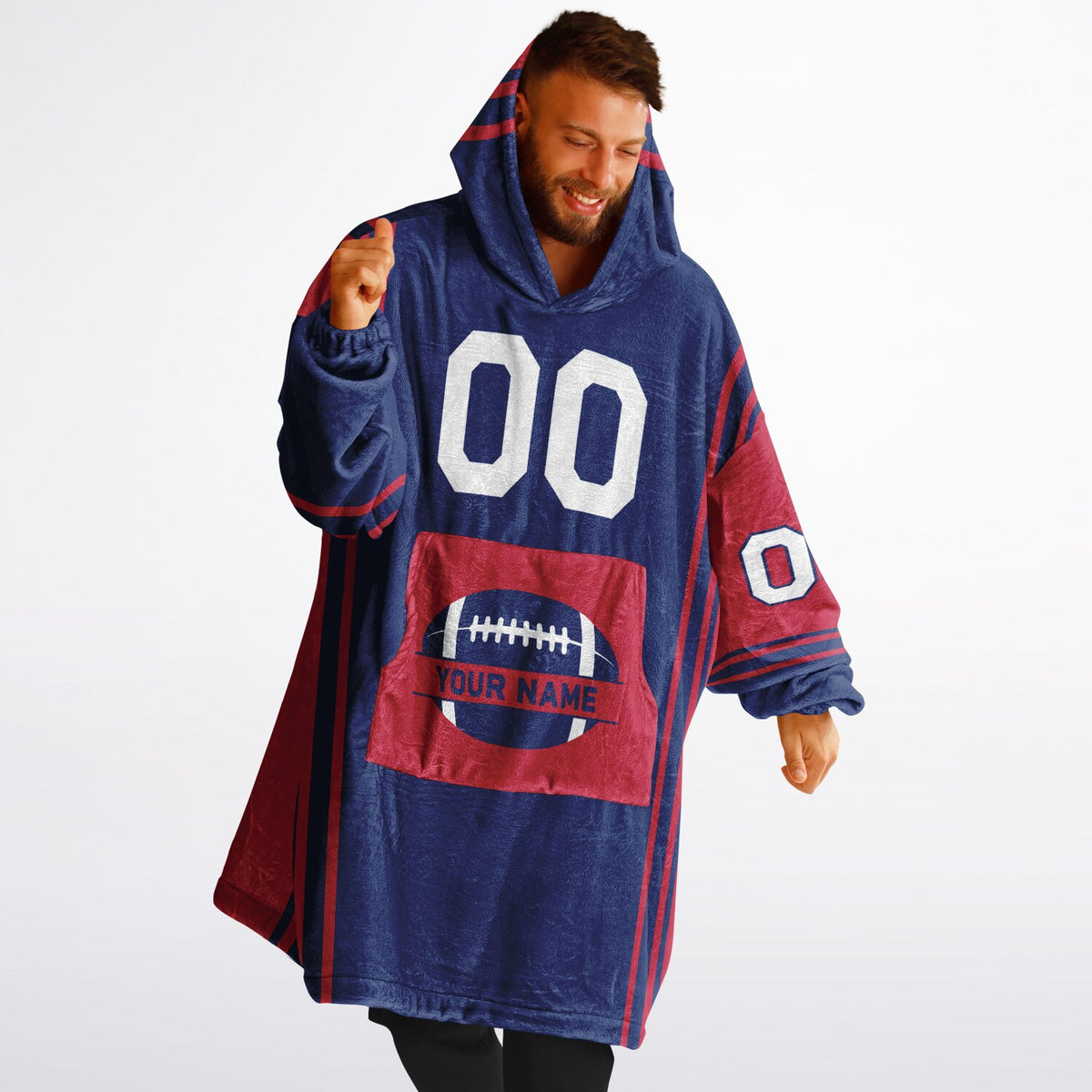 Dark Blue/Red Bold