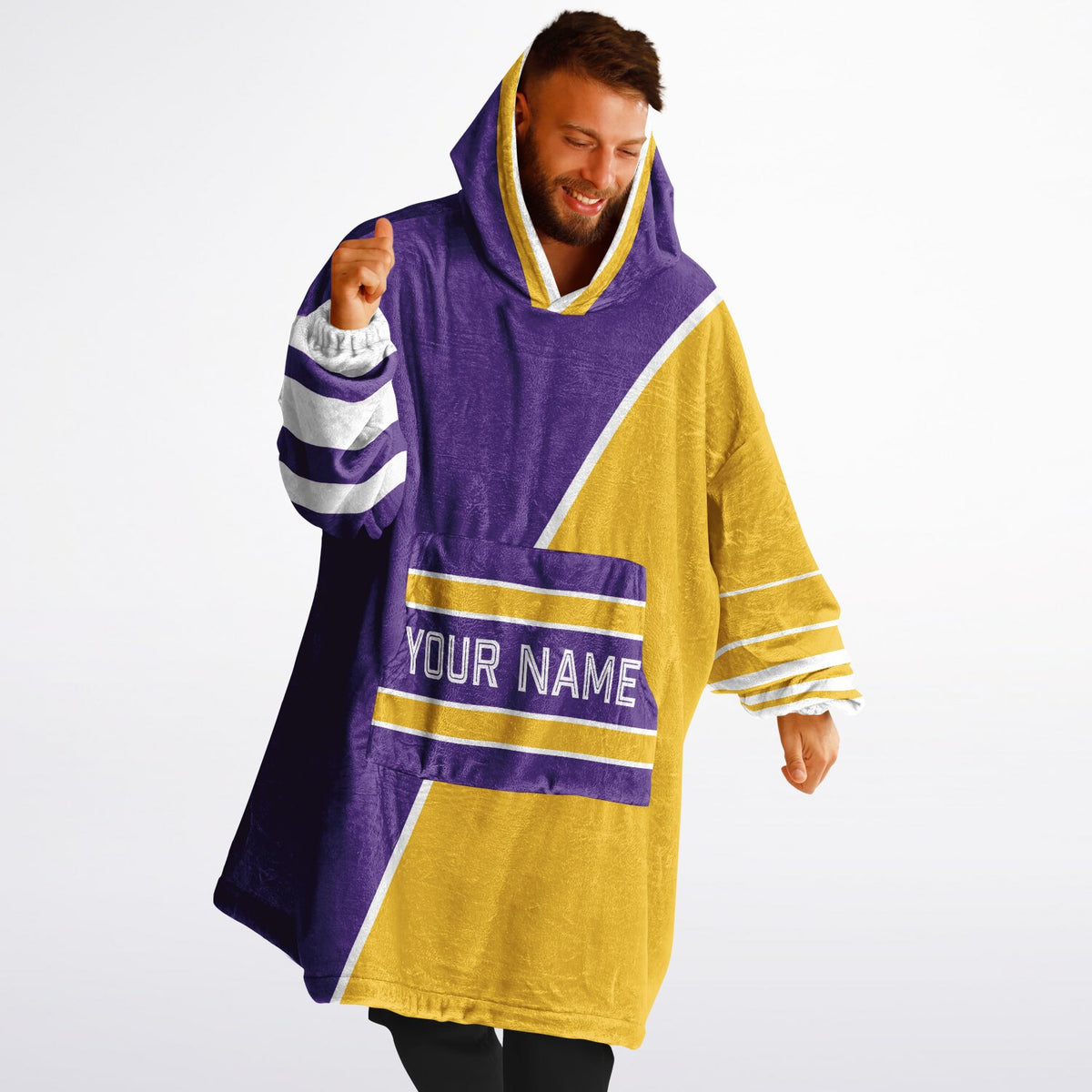 Purple Gold White Split Decision
