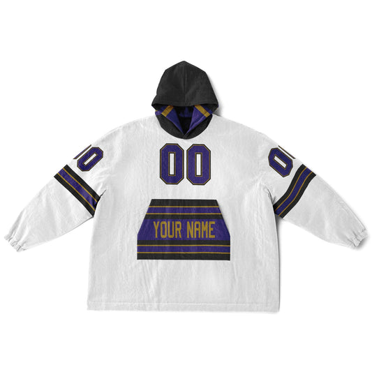 Purple Black Dark Gold Superfan Reversible
