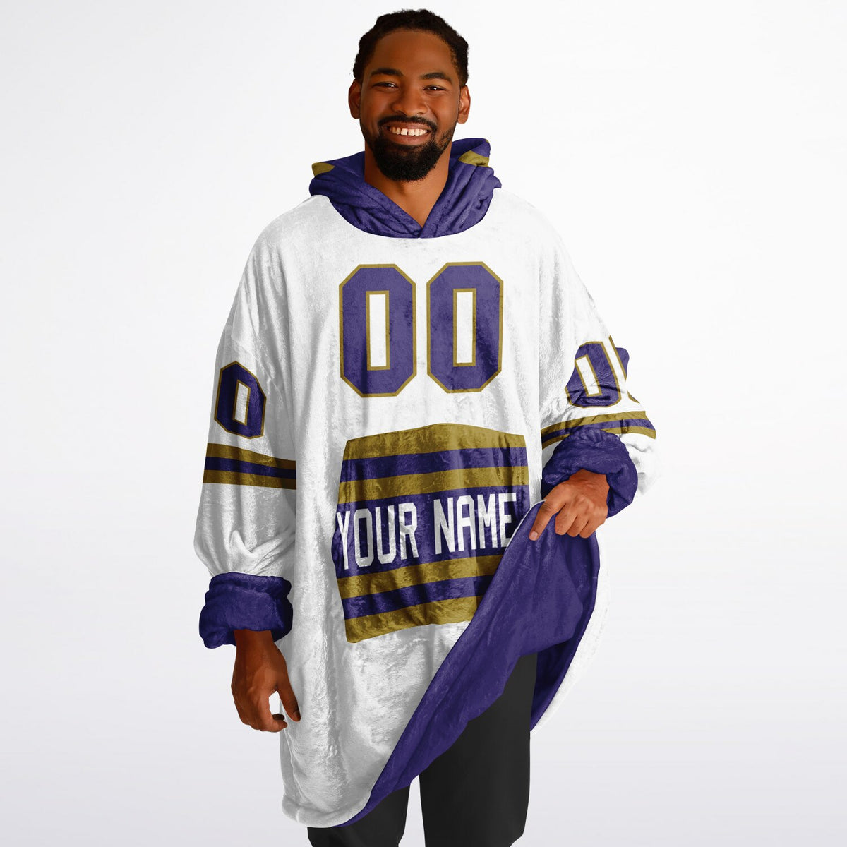Purple Dark Gold Superfan Reversible