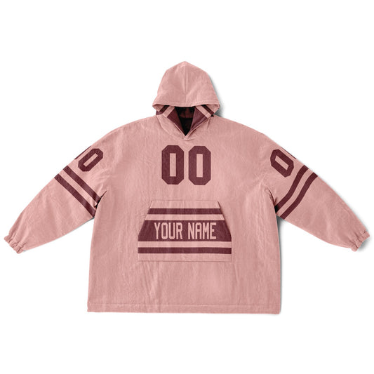 Burgundy & Blush Pink Superfan Reversible