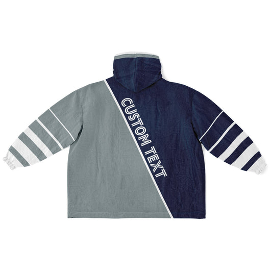 Navy Silver White Split Decision