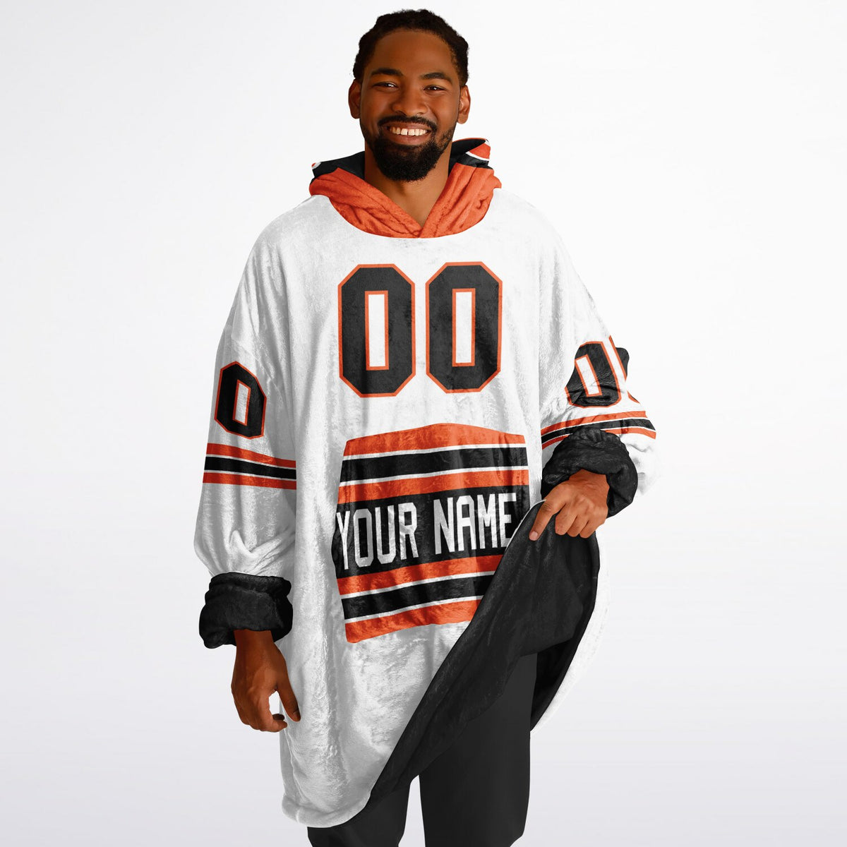 Black/Orange/White Superfan Reversible