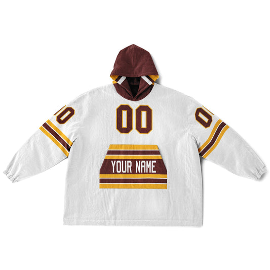 Burgundy/Gold/White Superfan Reversible