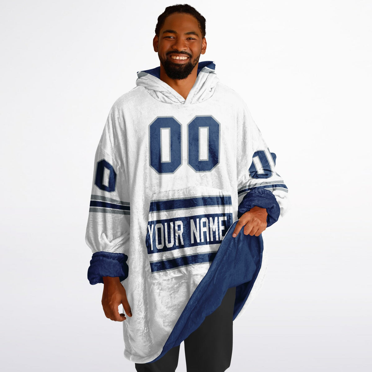 Blue/White/Gray Superfan Reversible