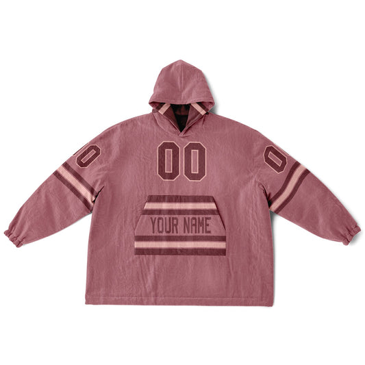 Burgundy Blush Pink Rose Superfan Reversible
