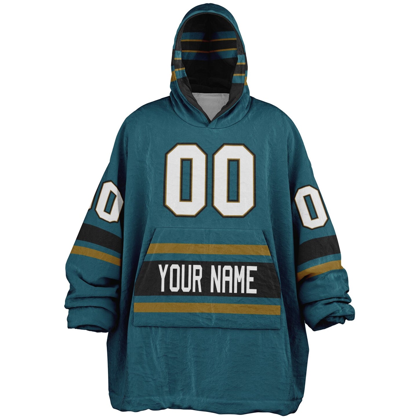 Teal/Black/Gold Superfan Reversible