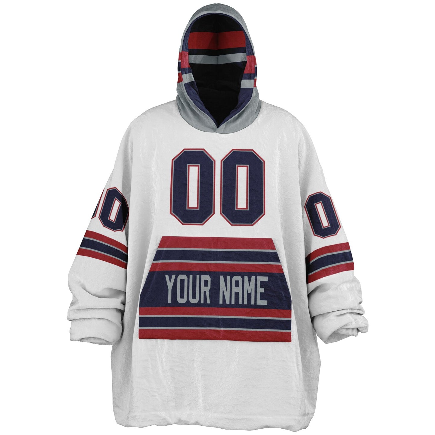 Nautical Blue/Red/Silver Superfan Reversible