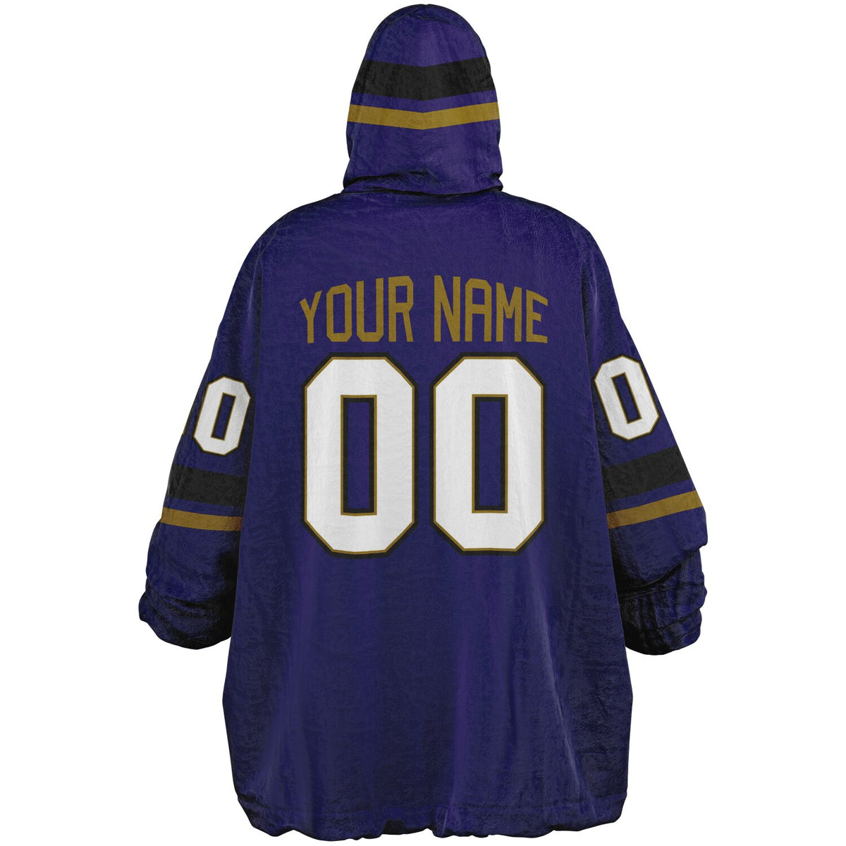 Purple Black Dark Gold Superfan Reversible