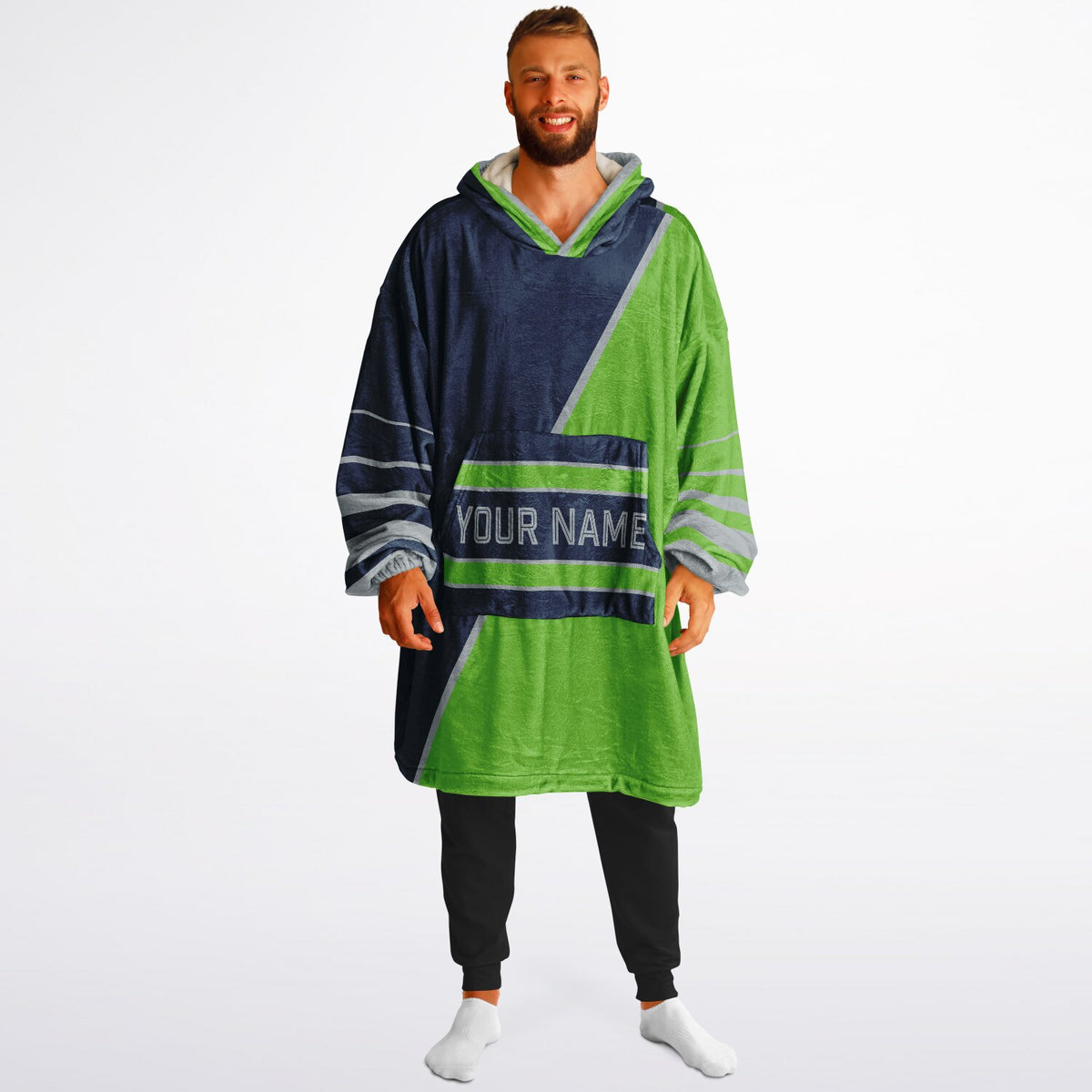 Navy Green Gray Split Decision