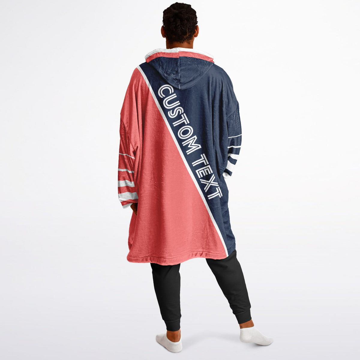 Navy Electric Coral White Split Decision