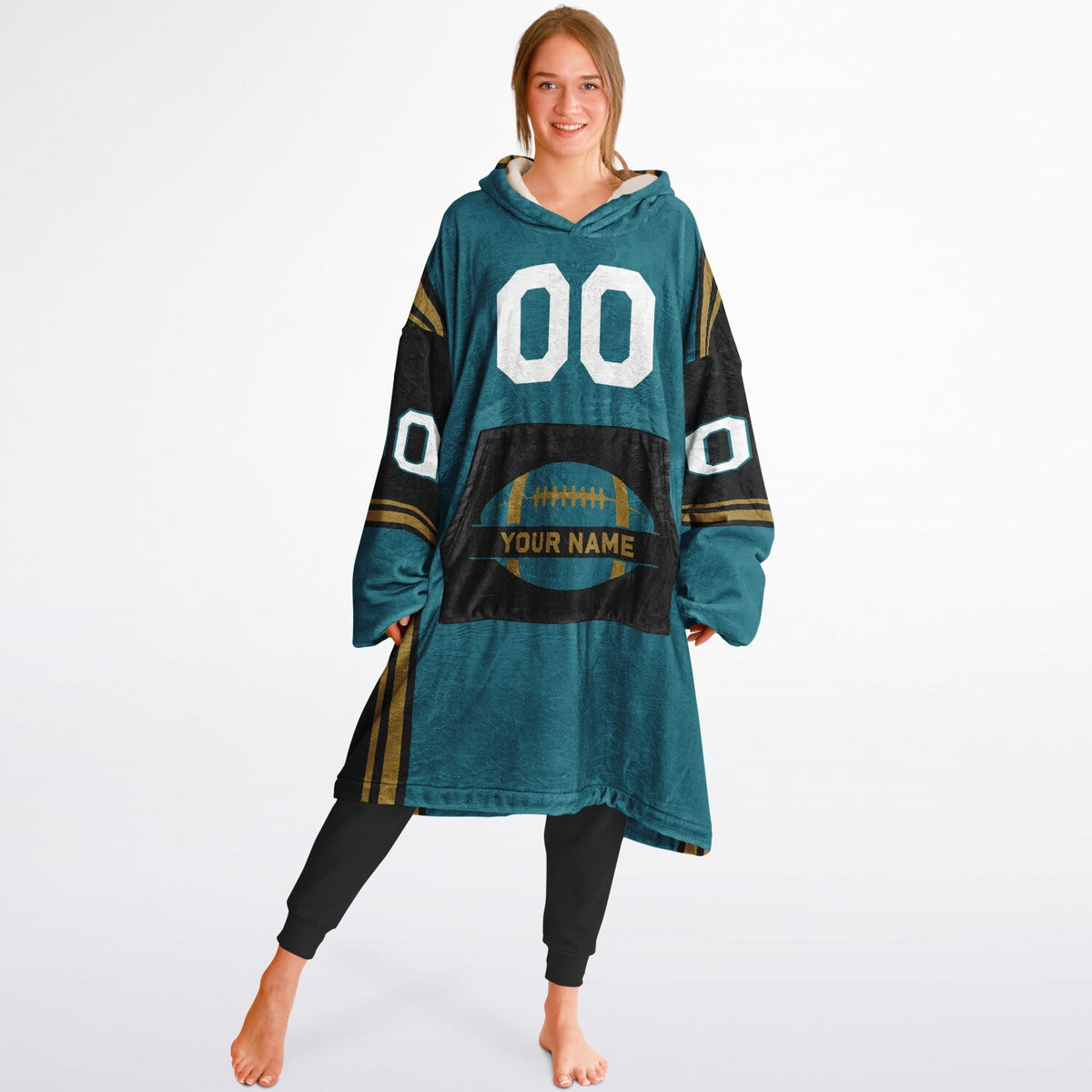 Teal/Black/Gold Bold