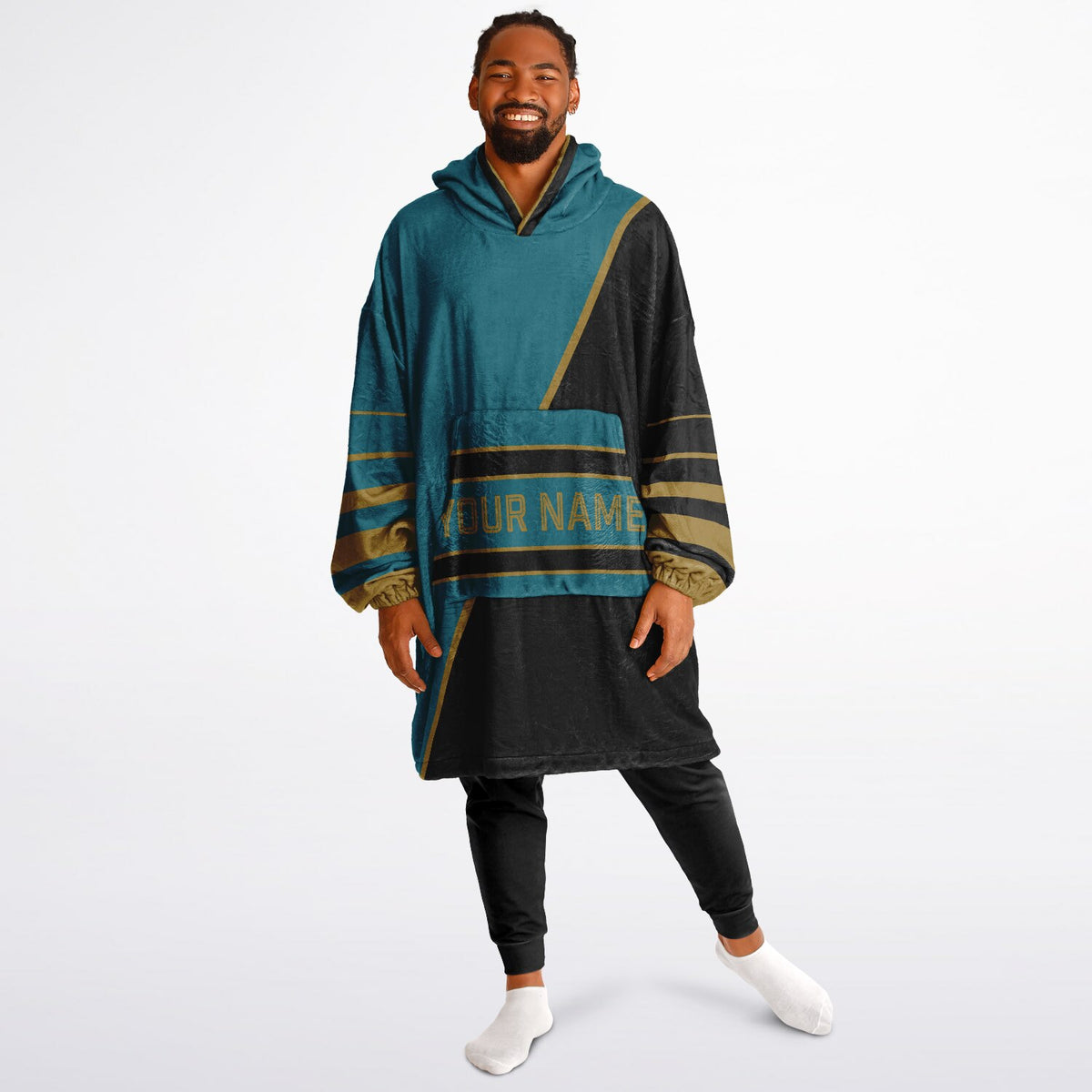 Teal Black Gold Split Decision