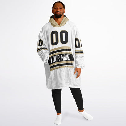 Black/Old Gold/White Superfan Reversible