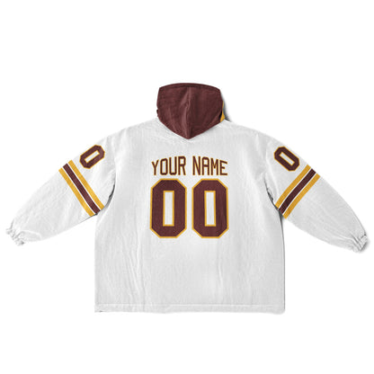 Burgundy/Gold/White Superfan Reversible