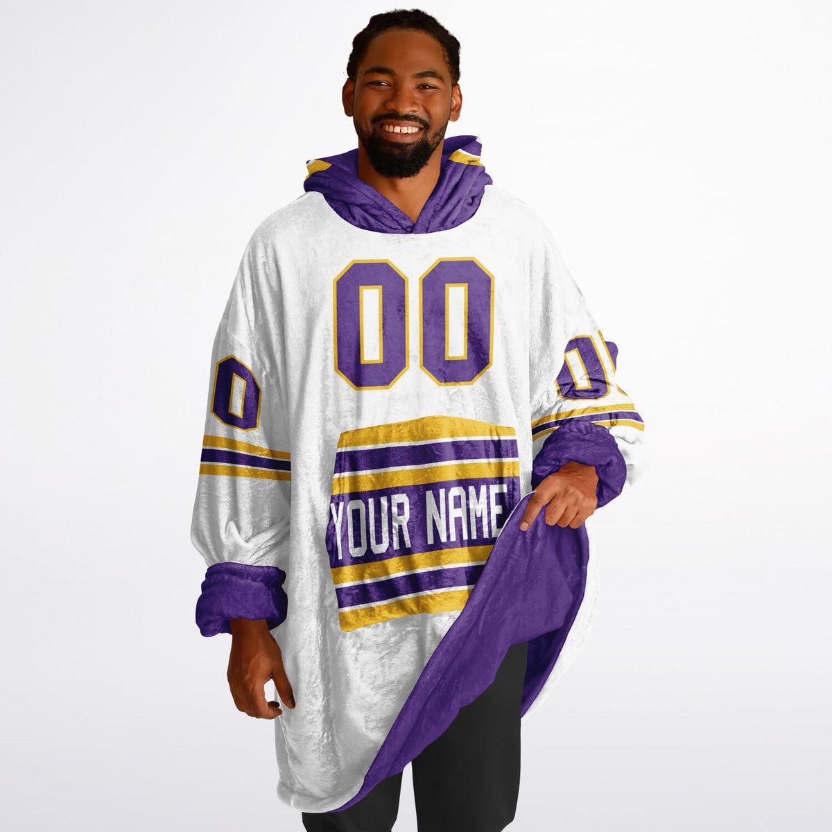 Purple/Gold/White Superfan Reversible