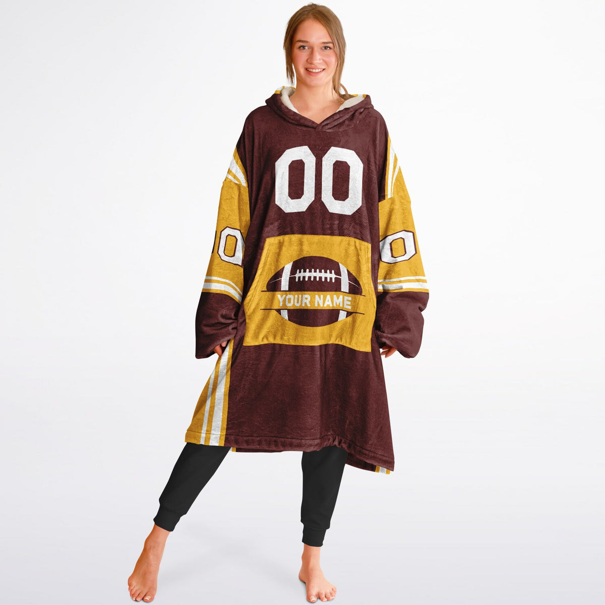 Burgundy/Gold/White Bold