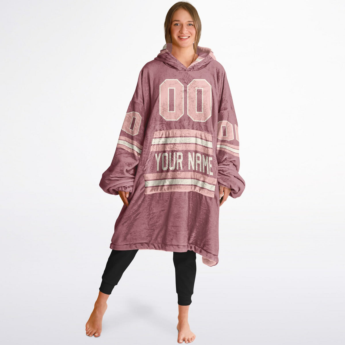 Blush Pink Cream Rose Gold Superfan Reversible