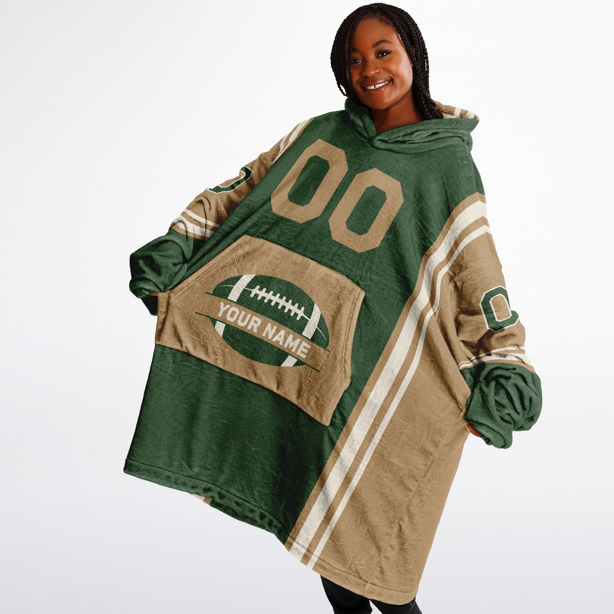 Forest Green Cream Camel Bold