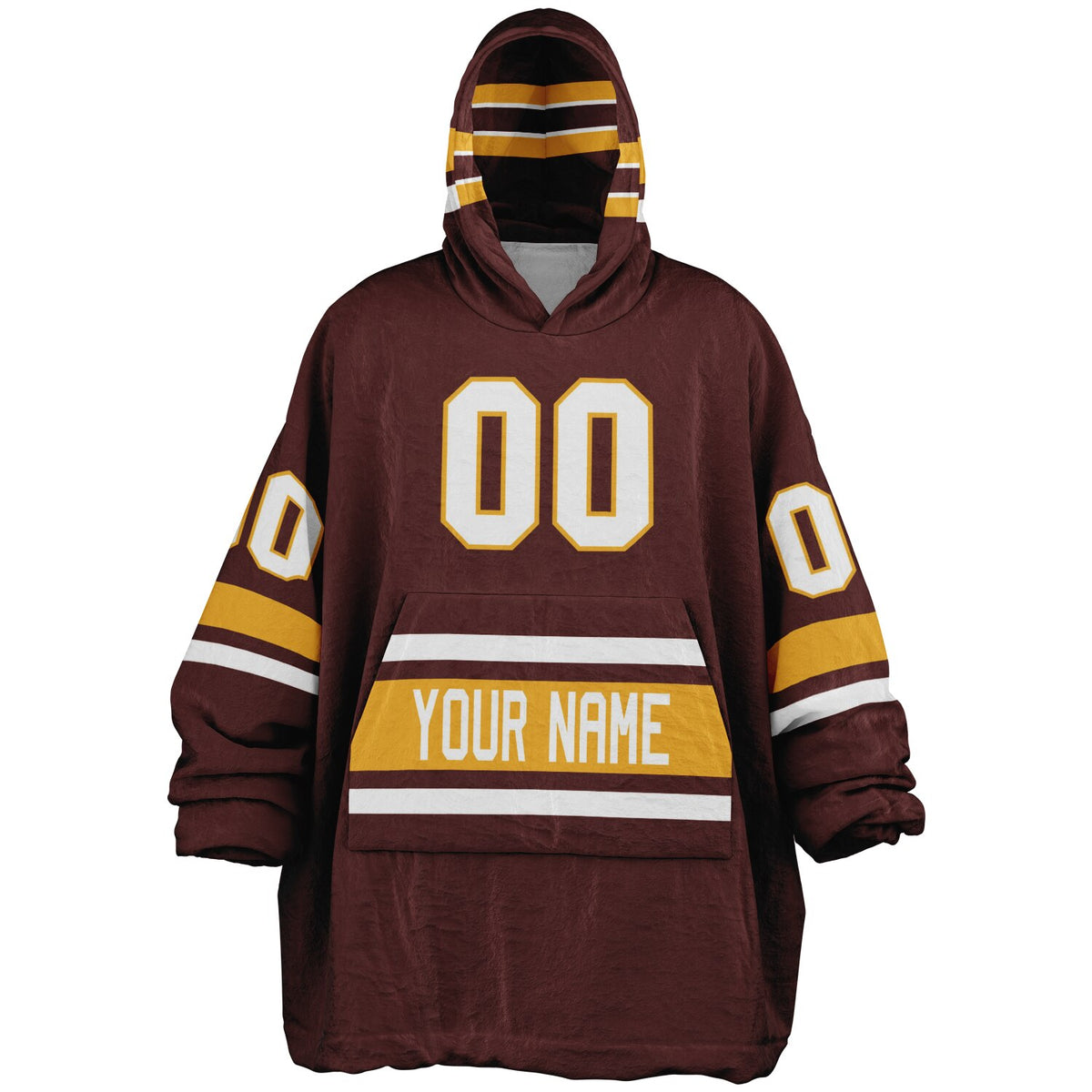 Burgundy/Gold/White Superfan Reversible