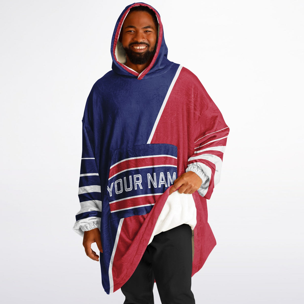 Dark Blue Red White Split Decision