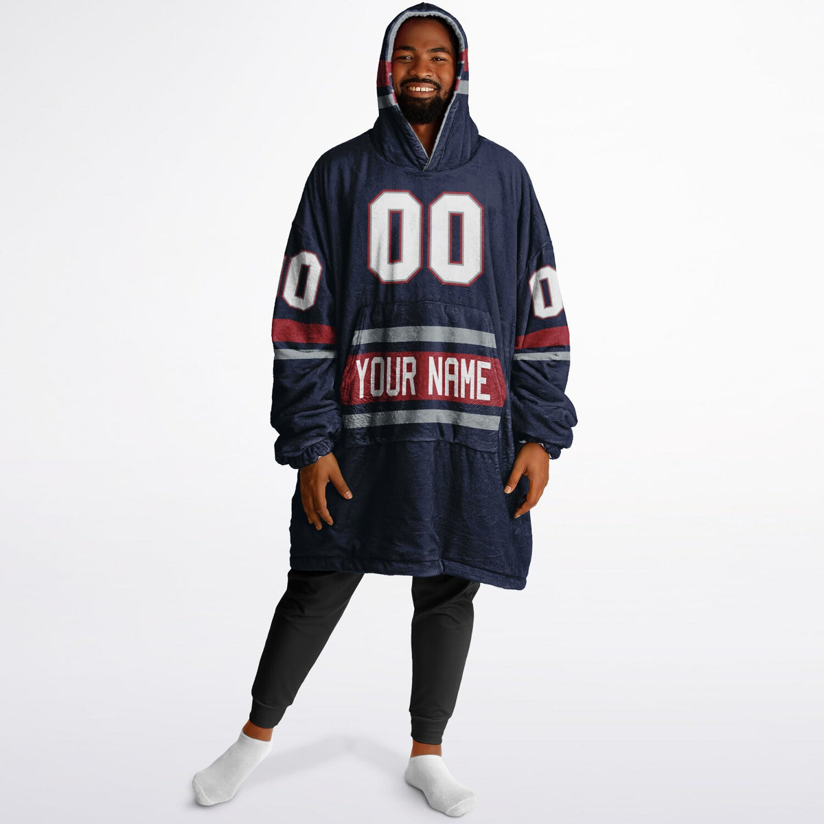 Navy/Red/Silver Superfan Reversible