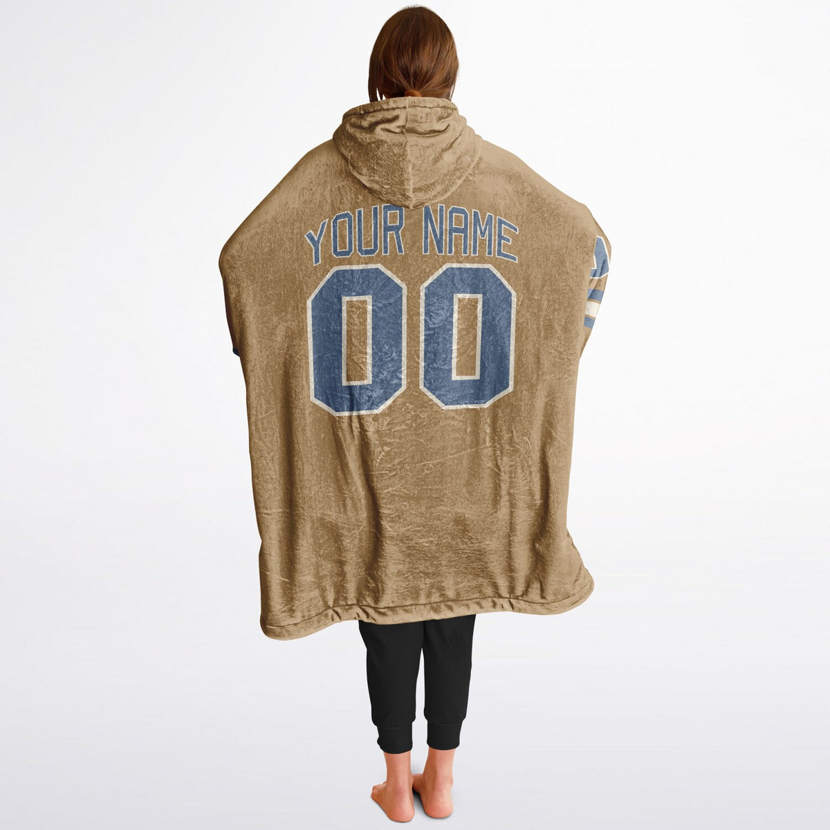 Slate Blue Cream Camel Superfan Reversible