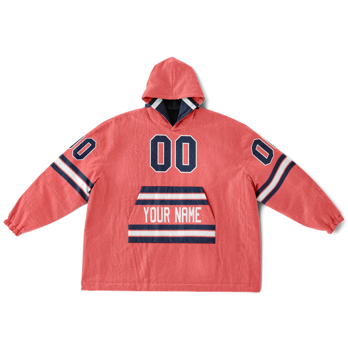 Navy Electric Coral White Superfan Reversible