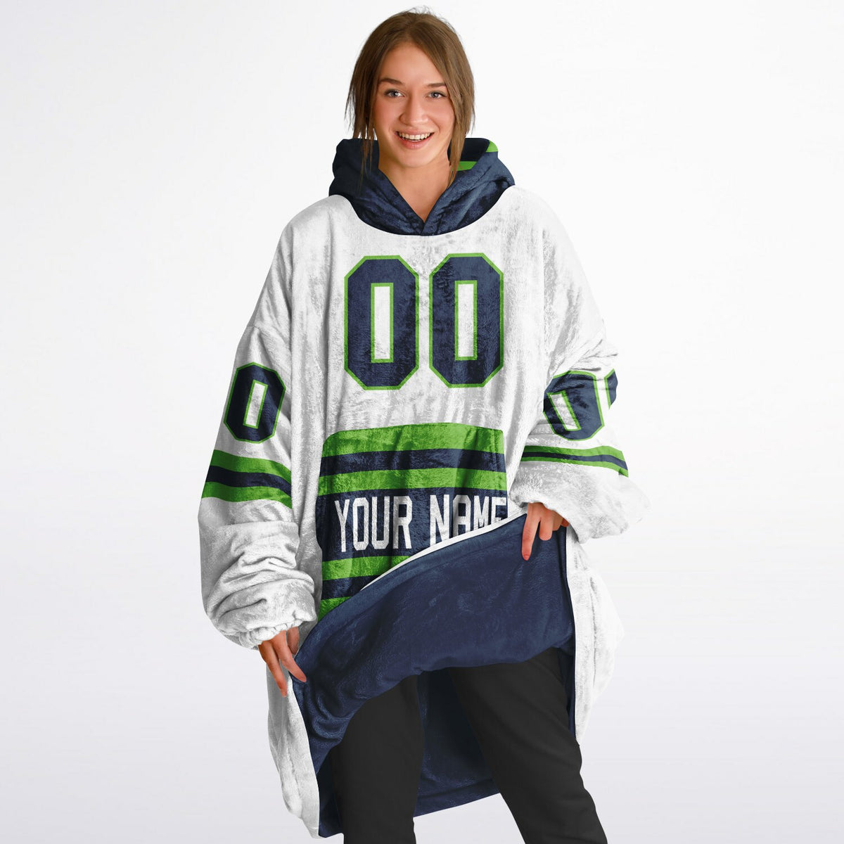 Navy/Green Superfan Reversible