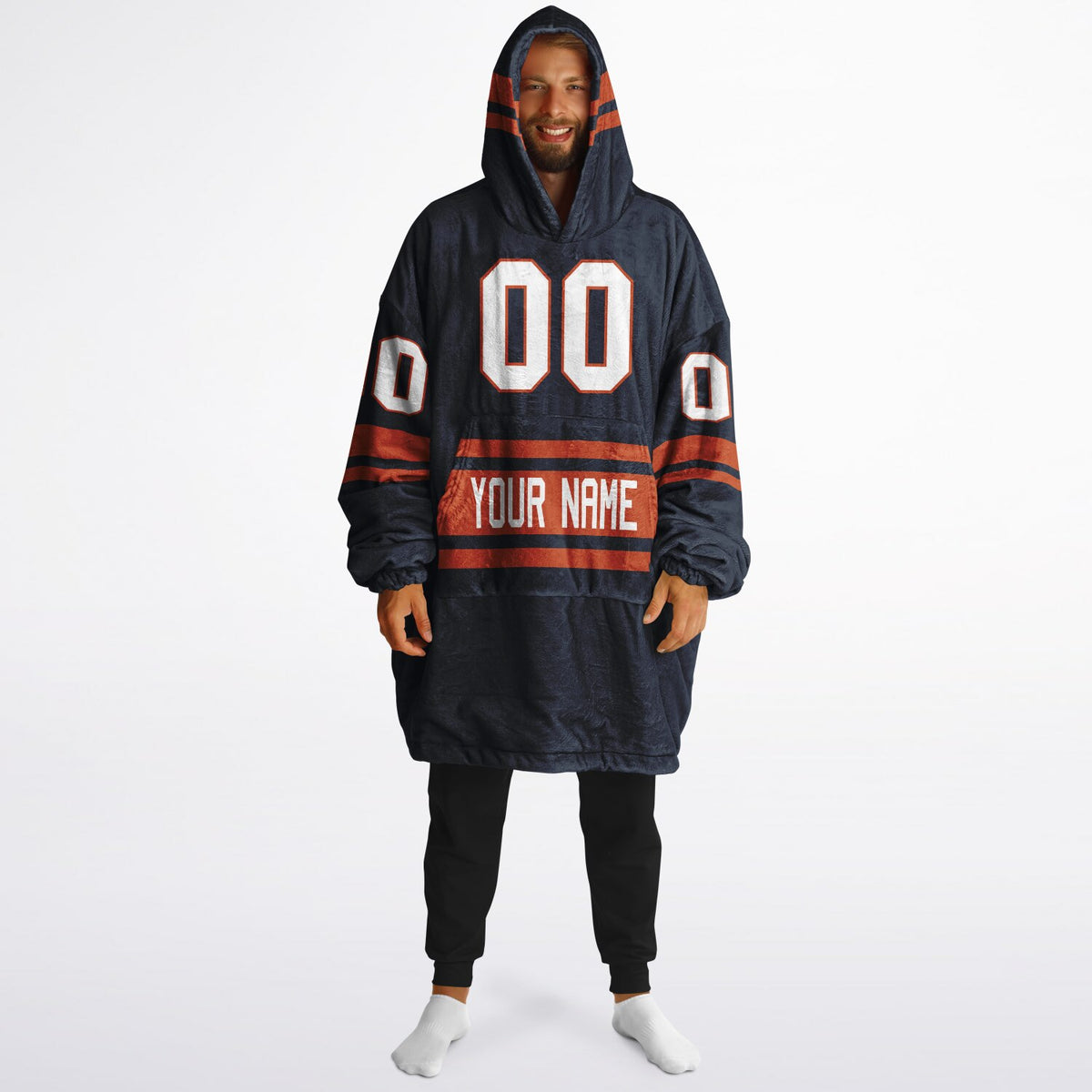 Navy/Orange Superfan Reversible