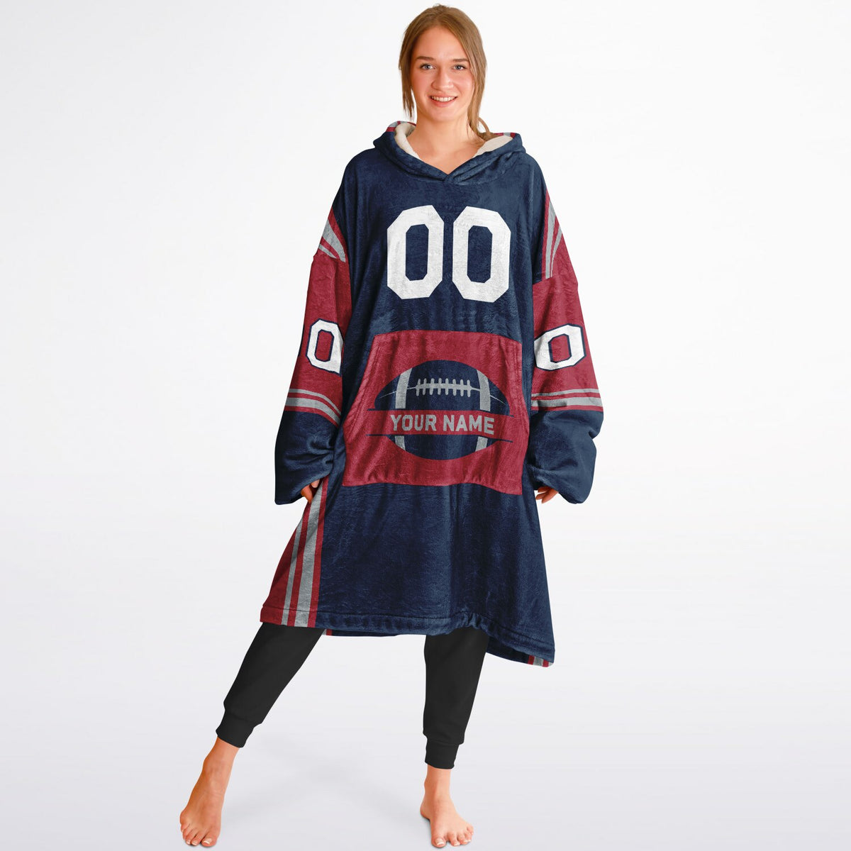 Navy/Red/Silver Bold