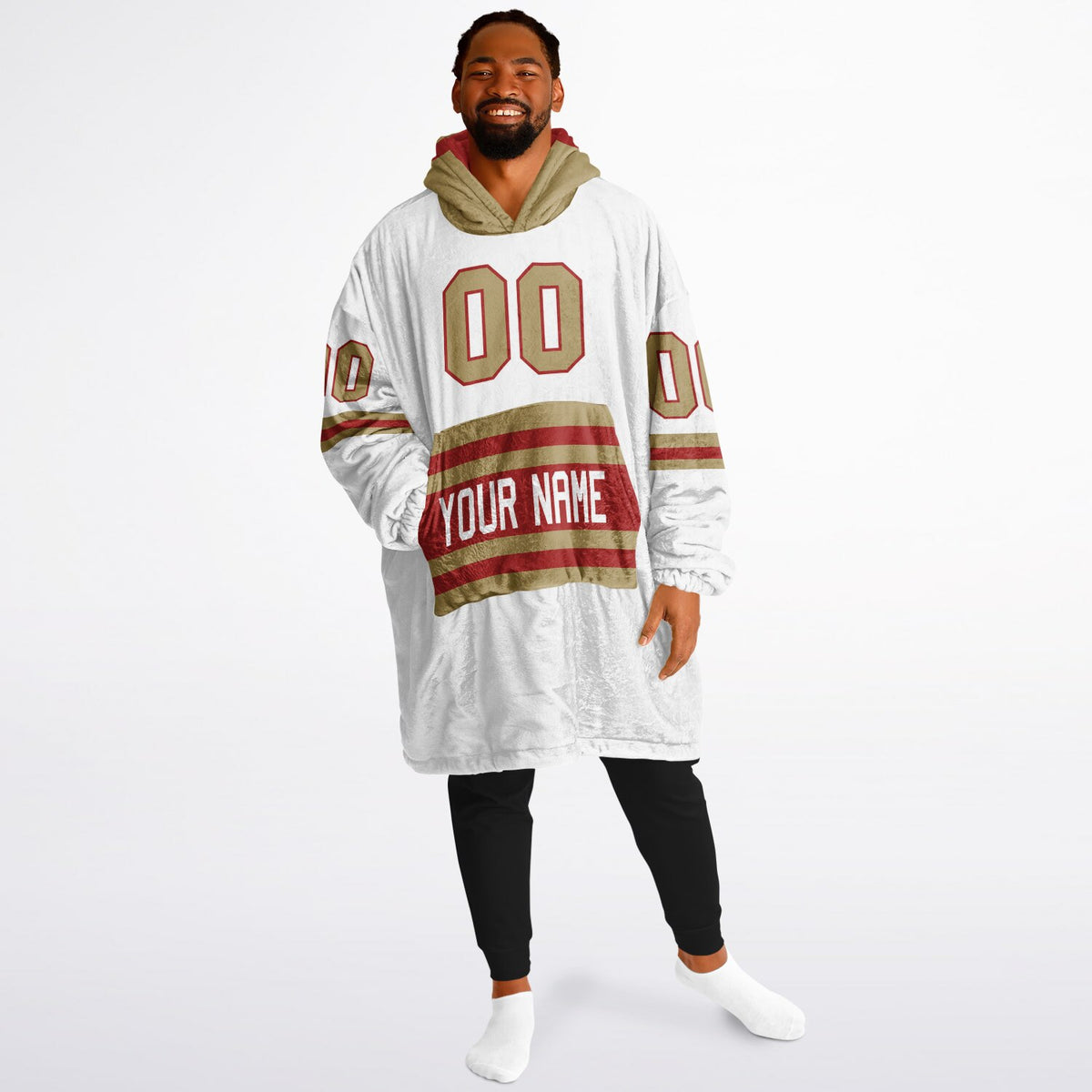 Red Dark Gold Superfan Reversible