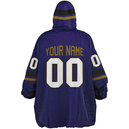 Purple/Black/Metallic Gold Superfan Reversible
